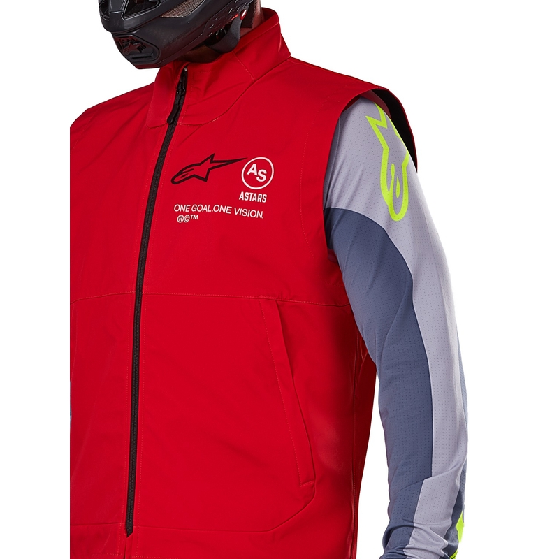"Alpinestars Techstar" raudona softshell liemenė