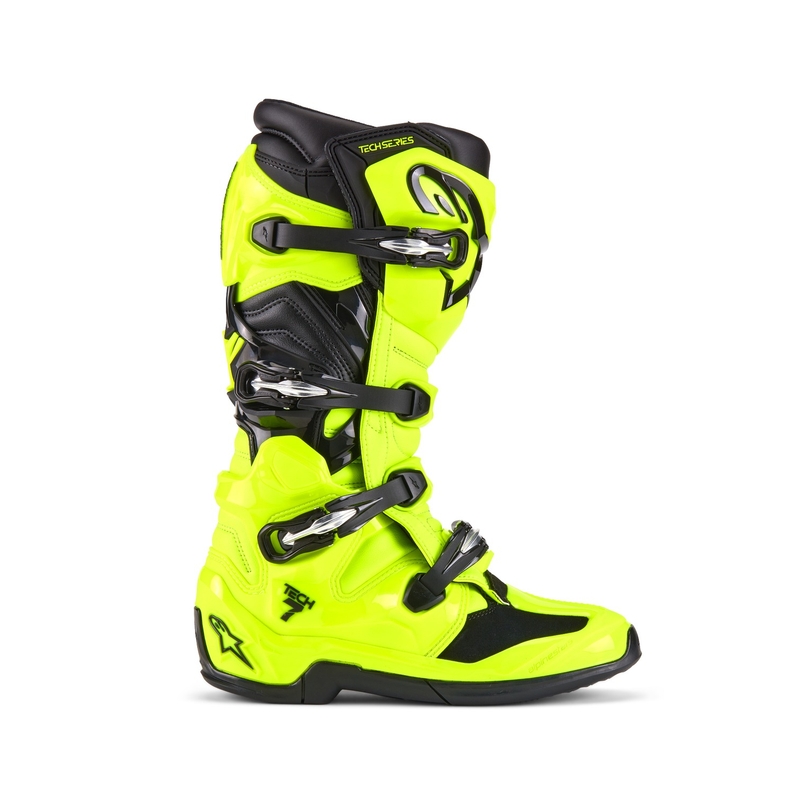 Alpinestars Tech 7 fluo geltonai juodi motociklininko batai
