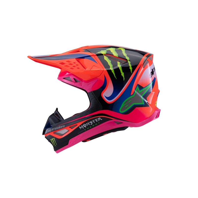 Alpinestars Supertech S-M10 motokroso šalmas HAIDEN DEEGAN fluo orange-purple-pink-green