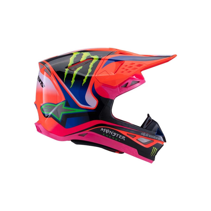 Alpinestars Supertech S-M10 motokroso šalmas HAIDEN DEEGAN fluo orange-purple-pink-green