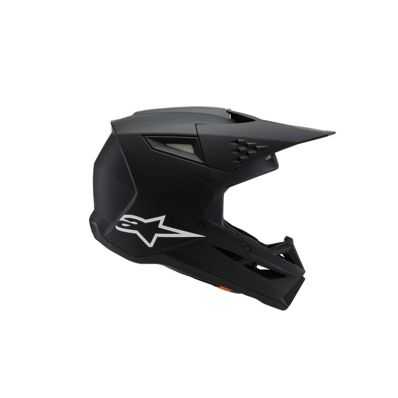 Alpinestars S-M3 Solid Black Matte Vaikų motokroso šalmas