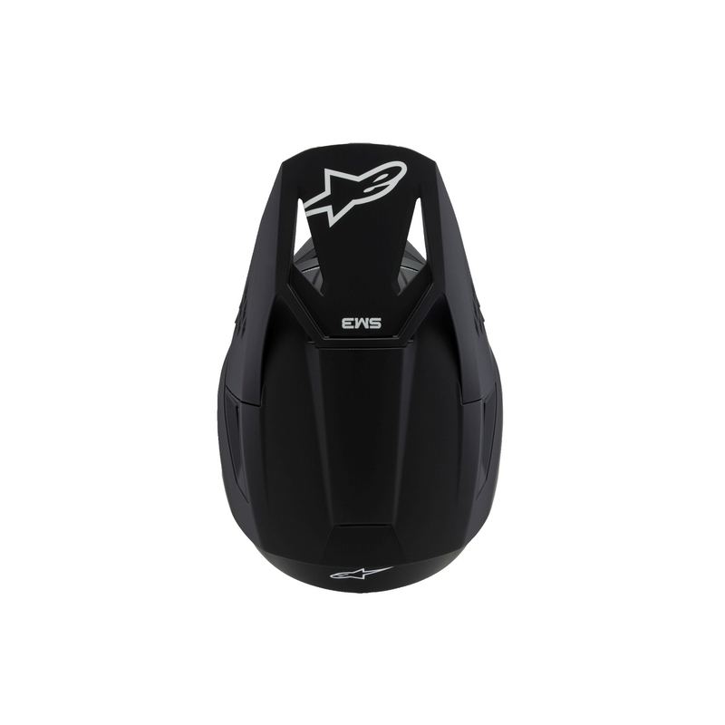 Alpinestars S-M3 Solid Black Matte Vaikų motokroso šalmas