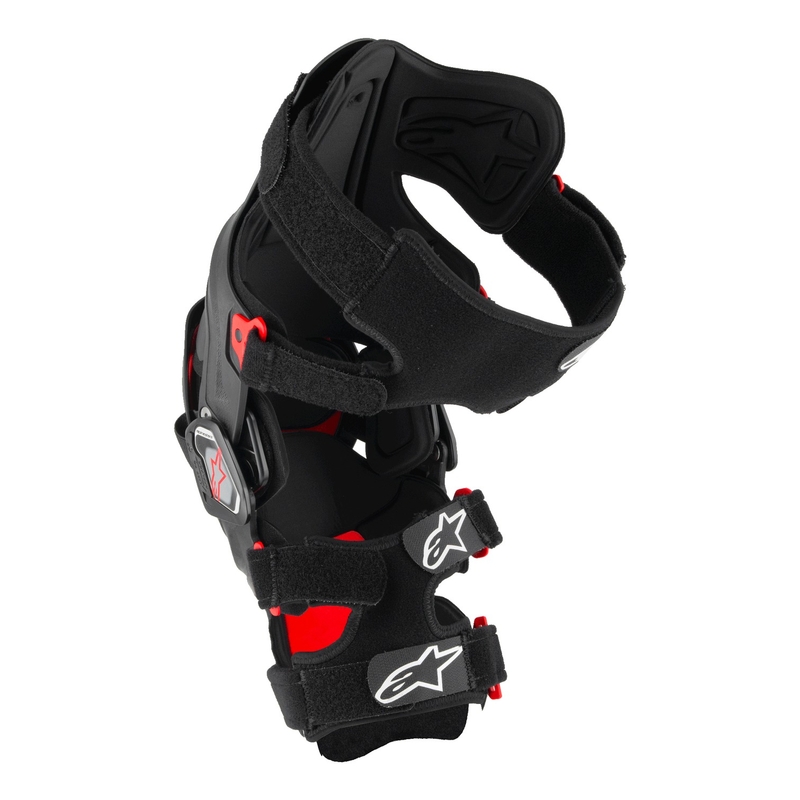 Kelio įtvarai Alpinestars RK-7 Plasma juoda-raudona 2025