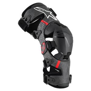 Alpinestars Supertech RK-10 Plasma juodos ir raudonos spalvos kelio įtvarai