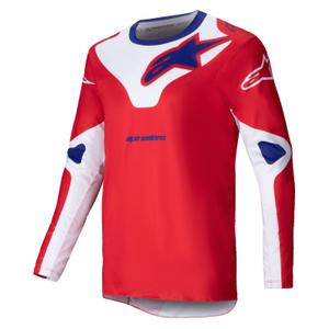 Alpinestars Racer Veil motokroso marškinėliai raudona ir balta