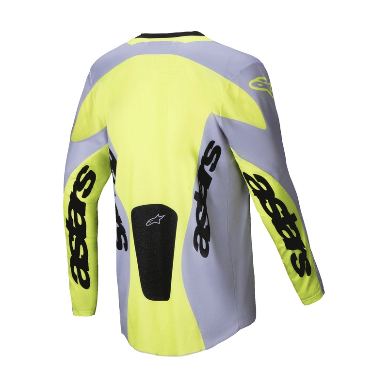 Alpinestars Racer Veil motokroso marškinėliai pilkai geltoni