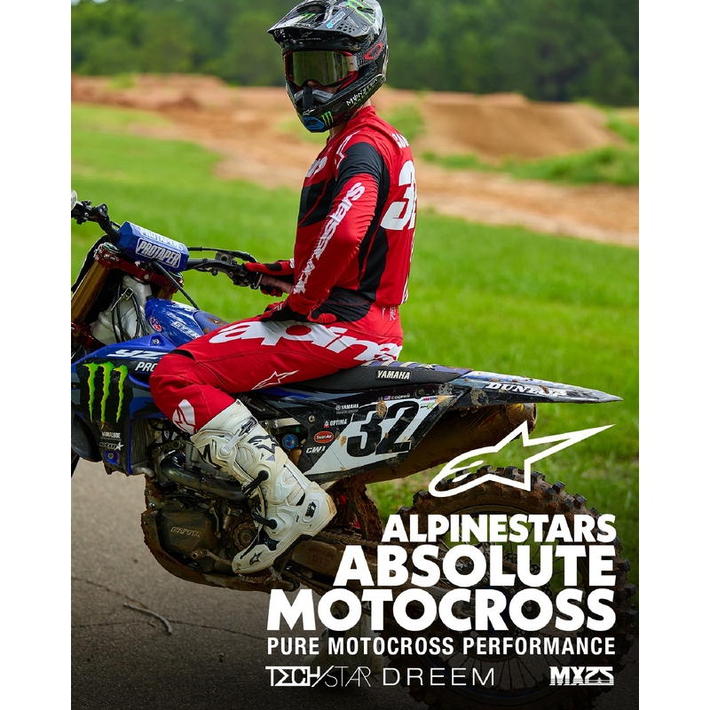 Motokrosový dres Alpinestars Techstar Dreem červeno-černý
