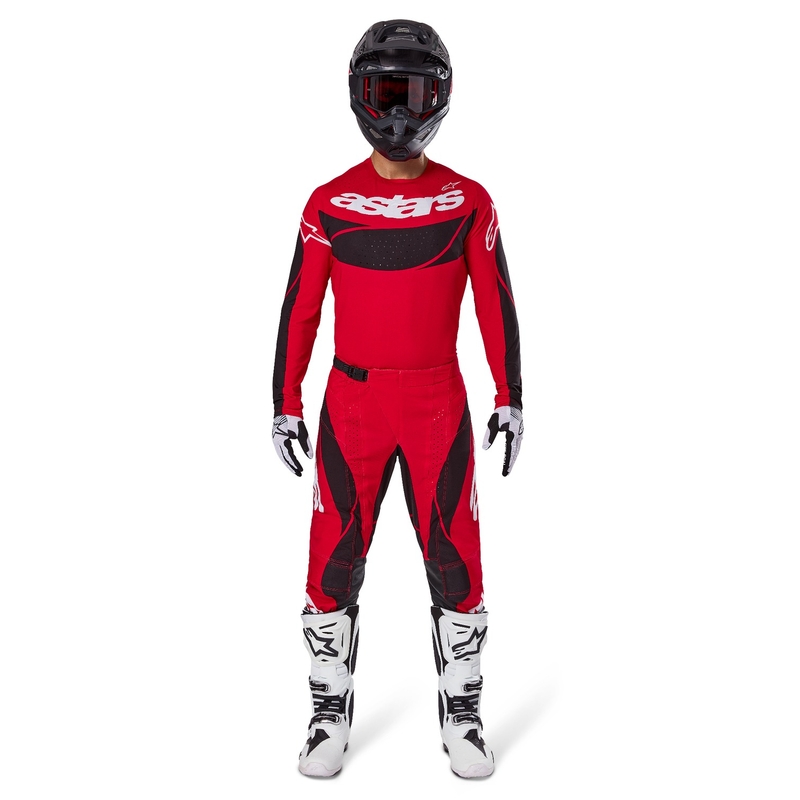 Motokrosový dres Alpinestars Techstar Dreem červeno-černý