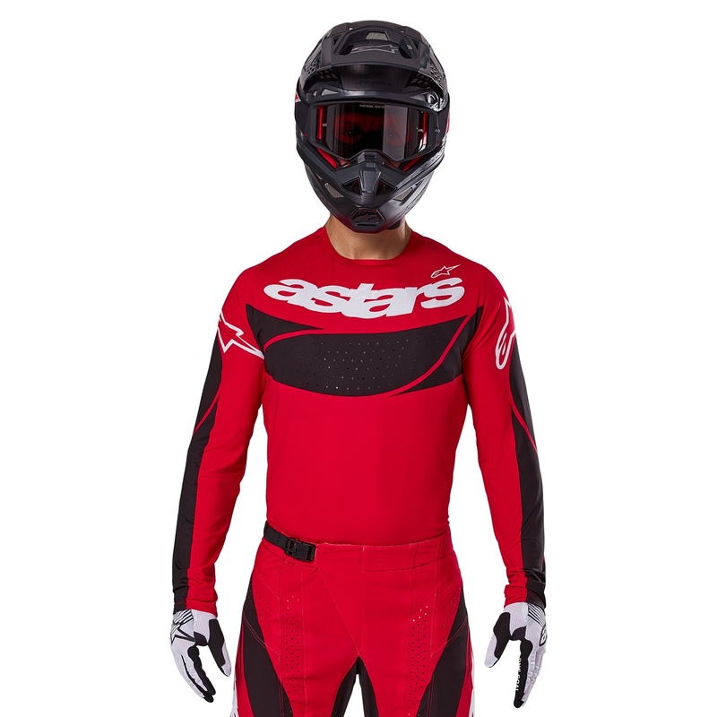 Motokrosový dres Alpinestars Techstar Dreem červeno-černý