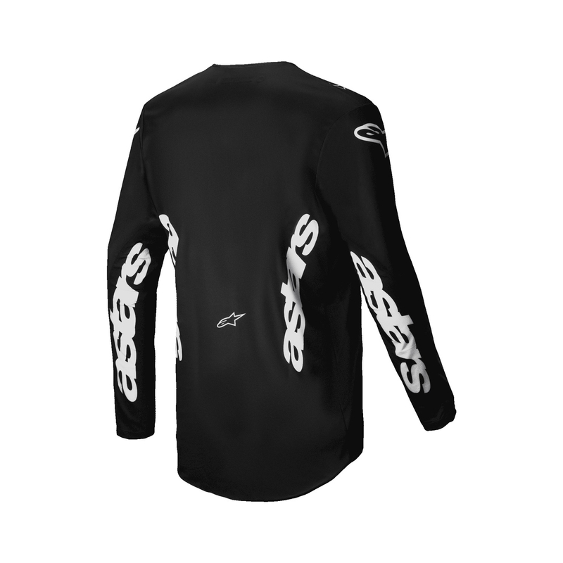 Alpinestars Racer Graphite motokroso marškinėliai juodai pilki
