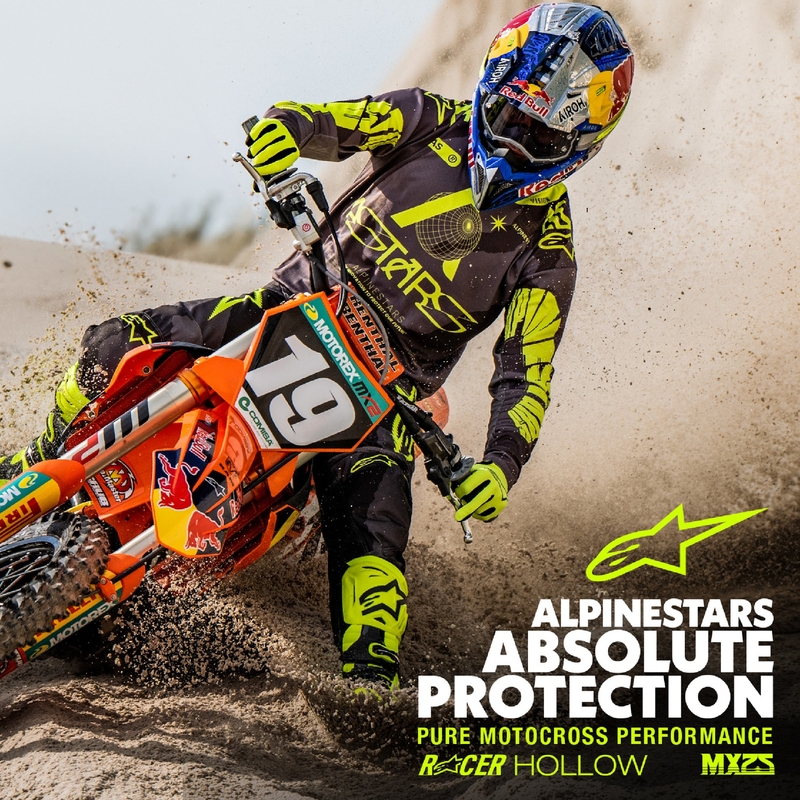 Alpinestars Racer Hollow tamsiai kamufliažiniai-fluo geltoni motokroso marškinėliai