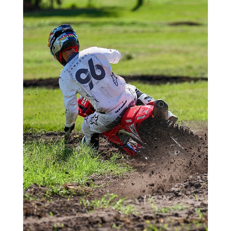 Alpinestars Racer Hollow lengvi kamufliažiniai-rudos spalvos motokroso marškinėliai