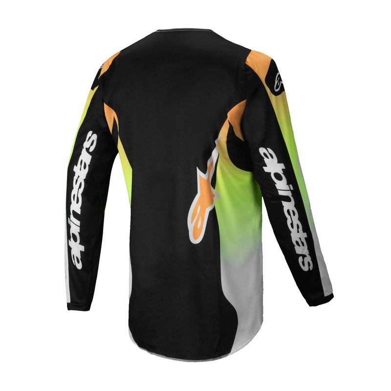 Alpinestars Fluid Wurx motokroso marškinėliai geltonai juodi