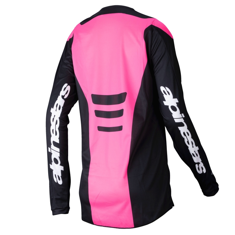 Dámský motokrosový dres Alpinestars Stella Fluid Haul černo-fluo růžový