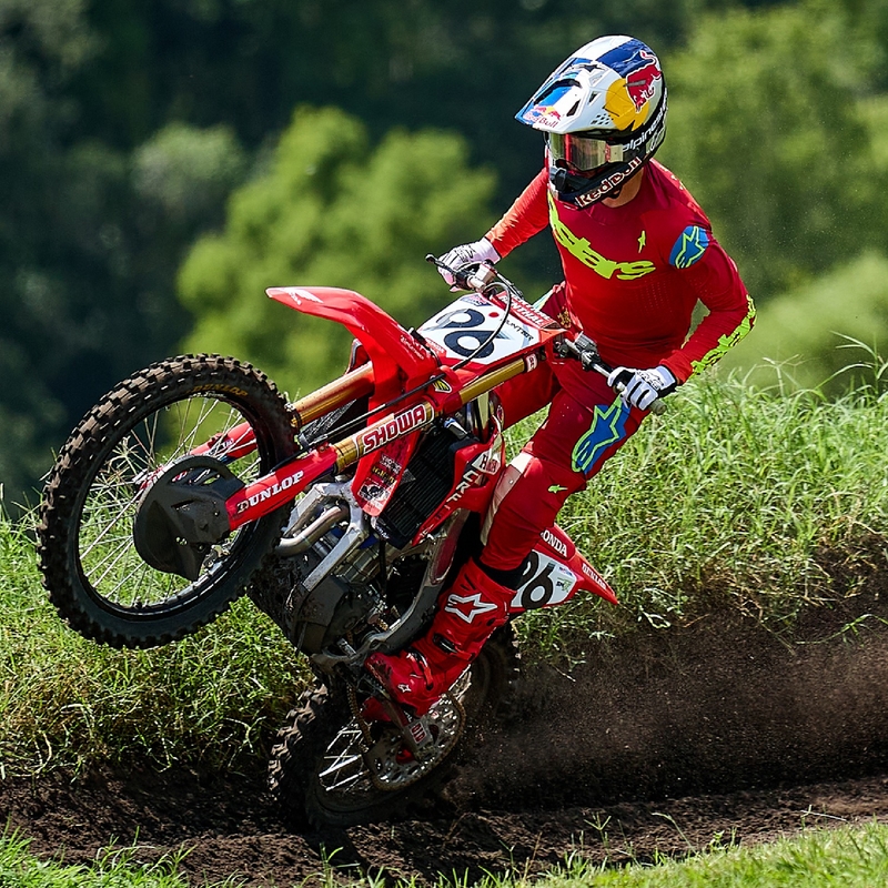 Motokrosové kalhoty Alpinestars Supertech Maker červeno-fluo žluté