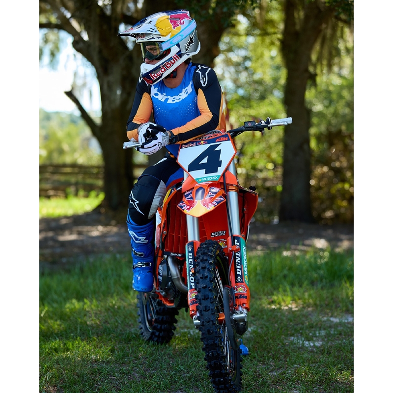 Alpinestars Techstar Melt Motokroso kelnės oranžinės ir mėlynos spalvos