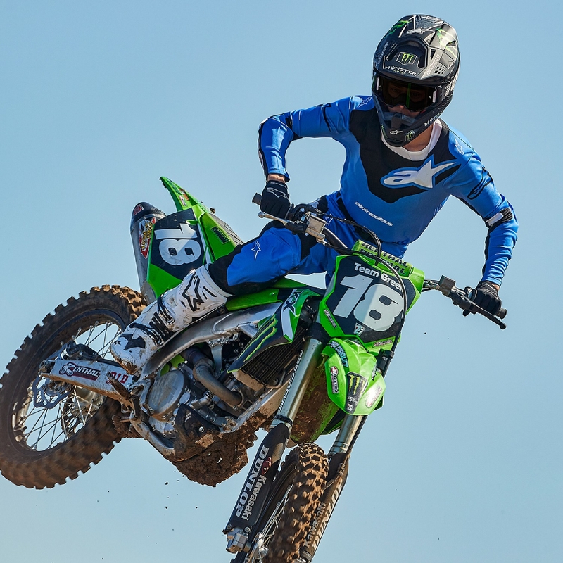Motokrosové kalhoty Alpinestars Racer Veil modro-černé