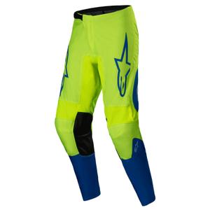 Alpinestars Fluid Haul motokroso kelnės fluo geltonai mėlynos