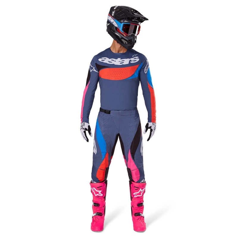 Motokrosové kalhoty Alpinestars Techstar Dreem šedo-multicolor