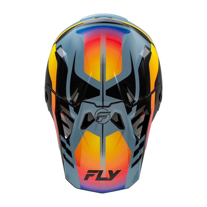 Motokroso šalmas FLY Racing Formula CP black-grey-rainbow