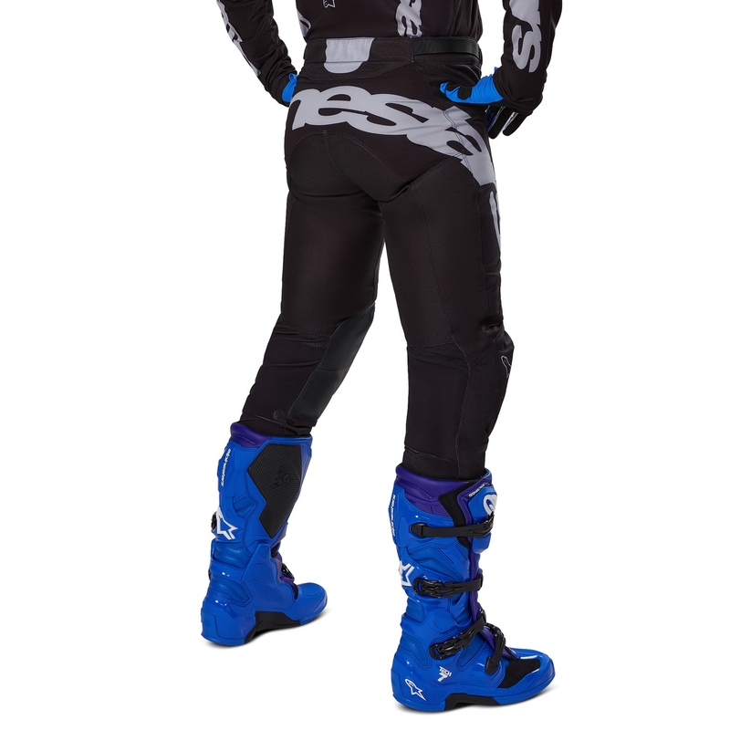 Alpinestars Racer Graphite Motokroso kelnės juodai pilkos spalvos