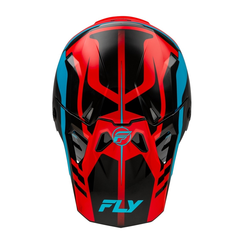 Motokroso šalmas FLY Racing Formula CP raudona-juoda-mėlyna