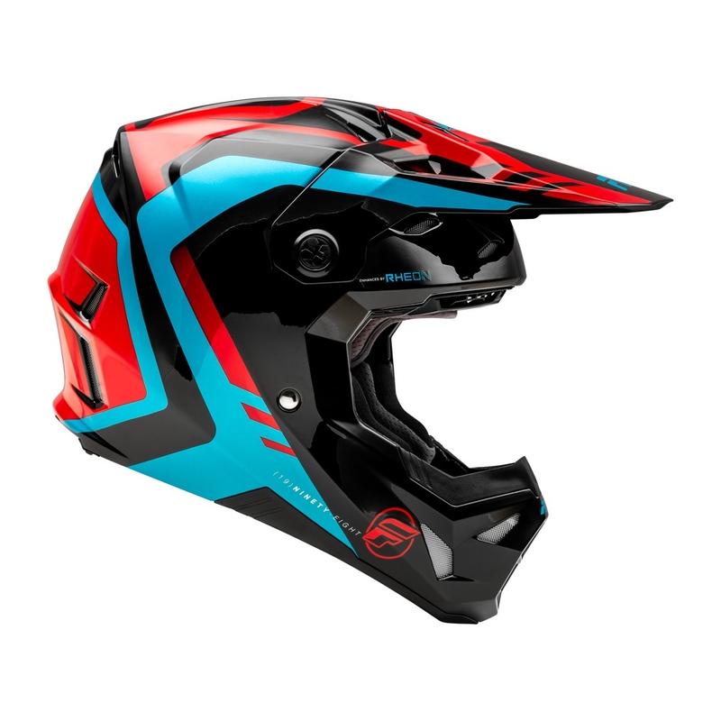 Motokroso šalmas FLY Racing Formula CP raudona-juoda-mėlyna