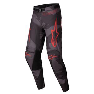 Alpinestars Racer Hollow Motokroso kelnės pilka kamufliažinė oranžinė