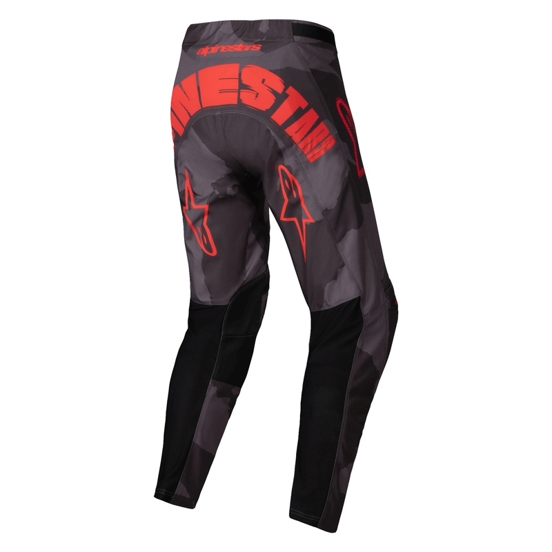 Alpinestars Racer Hollow Motokroso kelnės pilka kamufliažinė oranžinė