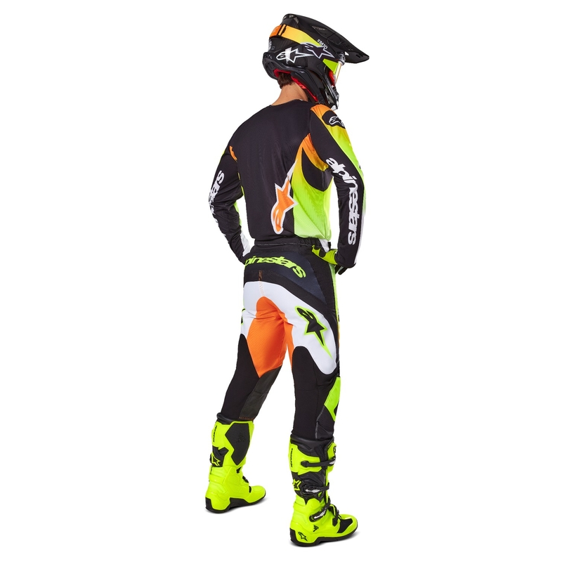 Alpinestars Fluid Wurx motokroso kelnės geltonos ir juodos spalvos