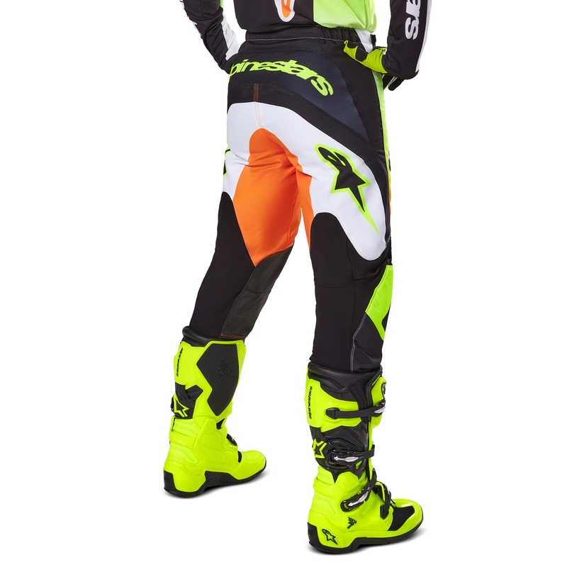 Alpinestars Fluid Wurx motokroso kelnės geltonos ir juodos spalvos