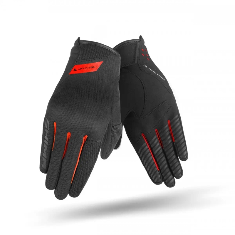 Moteriškos pirštinės Shima One EVO Black-Red Motociklininko pirštinės