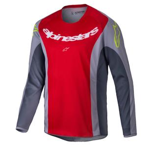 Vaikiški motokroso marškinėliai Alpinestars Racer Melt red-grey