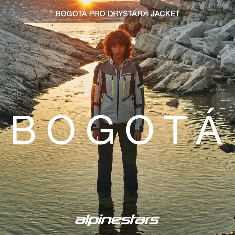 Alpinestars Stella Bogota PRO Drystar moteriška motociklininko striukė Black