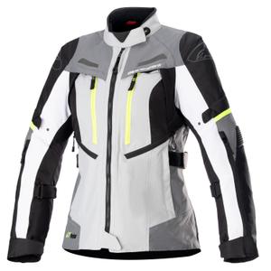 Alpinestars moteriška motociklininko striukė Stella Bogota PRO Drystar Grey-Black-Fluo Yellow
