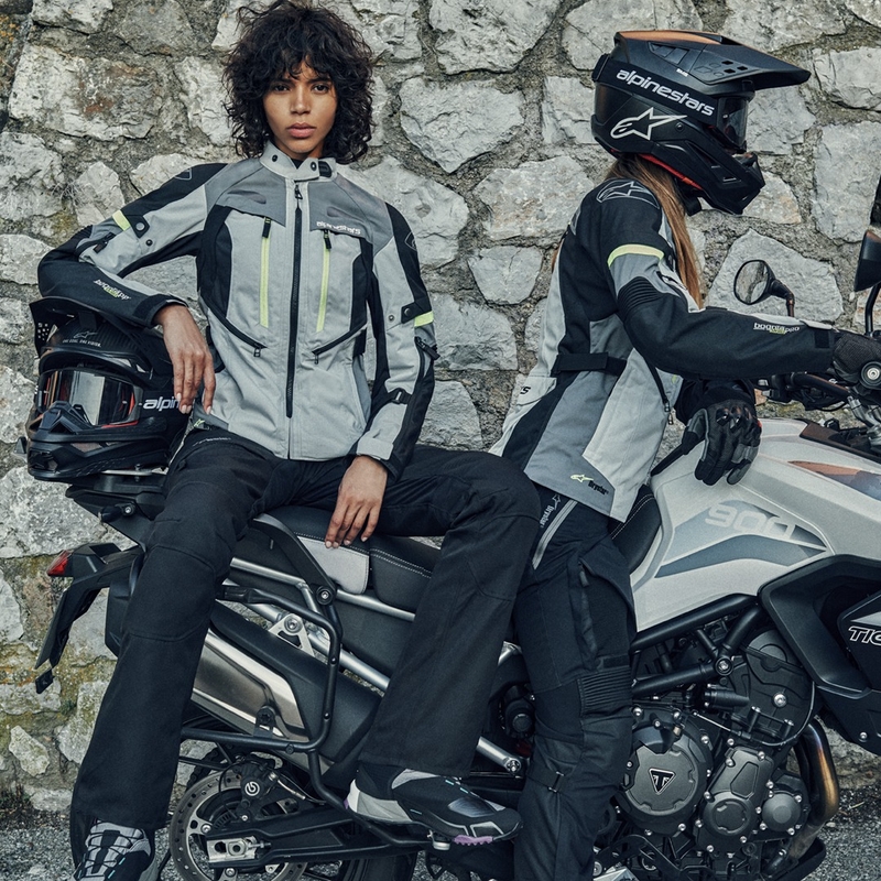 Alpinestars Bogota Pro Drystar 3 Season Grey-Black-Fluo Yellow motociklininko kelnės