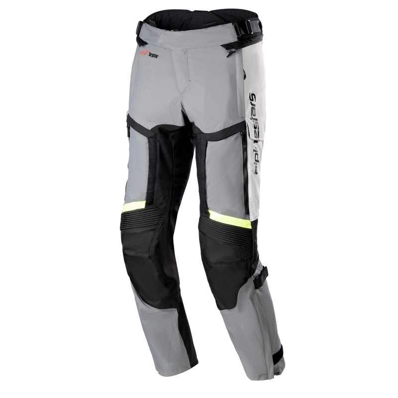 Alpinestars Bogota Pro Drystar 4 Grey-Black-Fluo Yellow motociklininko kelnės