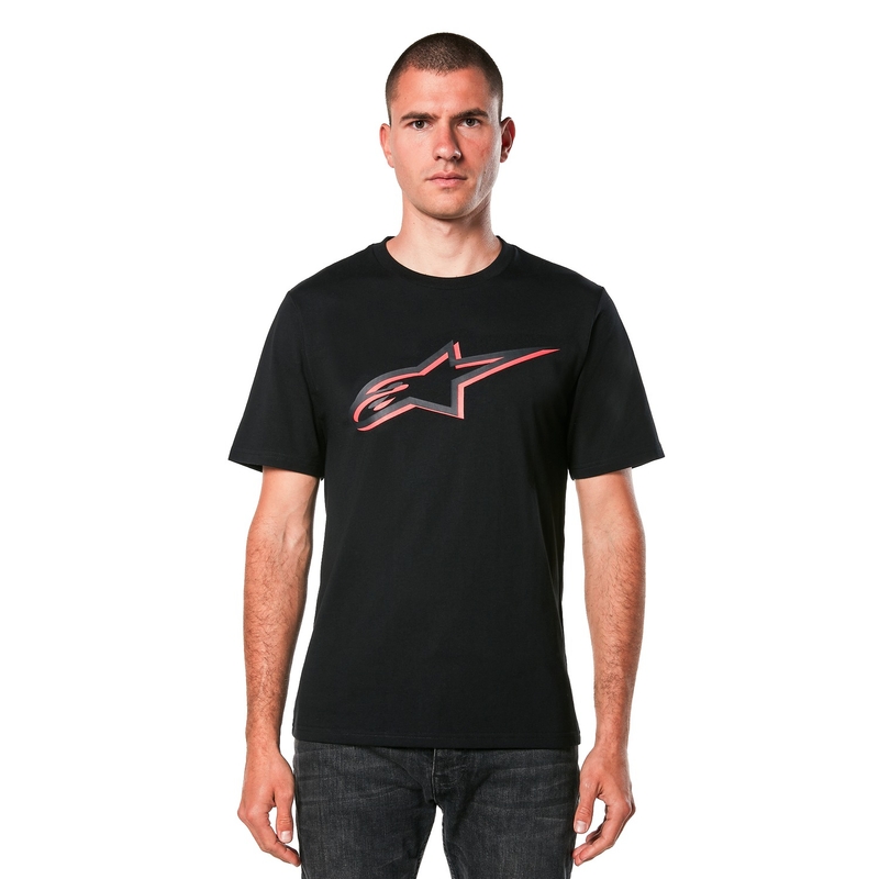 Marškinėliai Alpinestars Ageless Shadow CSF black-red