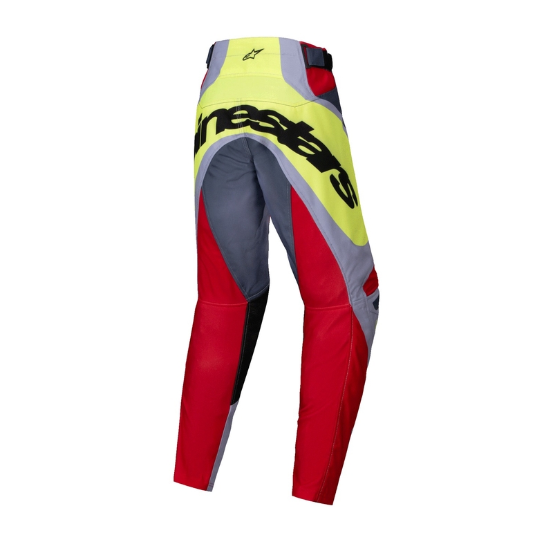 "Alpinestars Racer Melt" vaikiškos motokroso kelnės raudonos ir pilkos spalvos