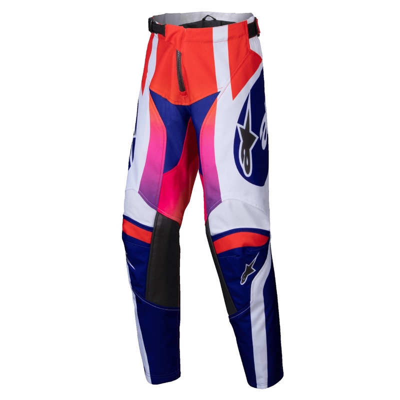 Alpinestars Racer Wurx vaikiškos motokroso kelnės Multicolor-White