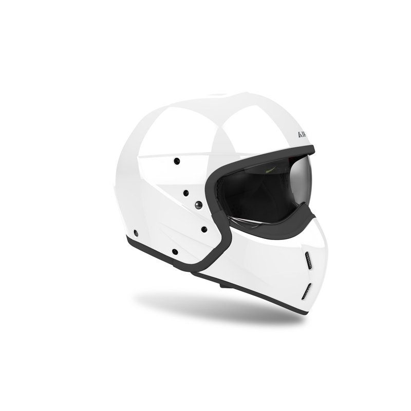 Modulinis motociklininko šalmas Airoh J110 Spalva blizgi balta