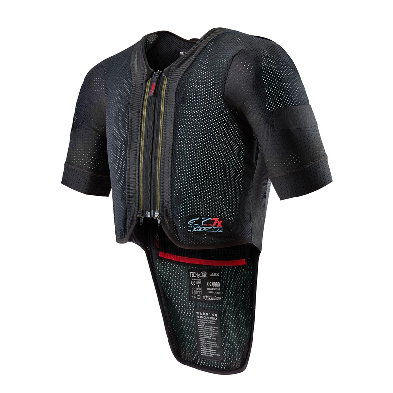 Oro pagalvių liemenė Alpinestars TECH-AIR®7X sistema juoda-raudona išpardavimas