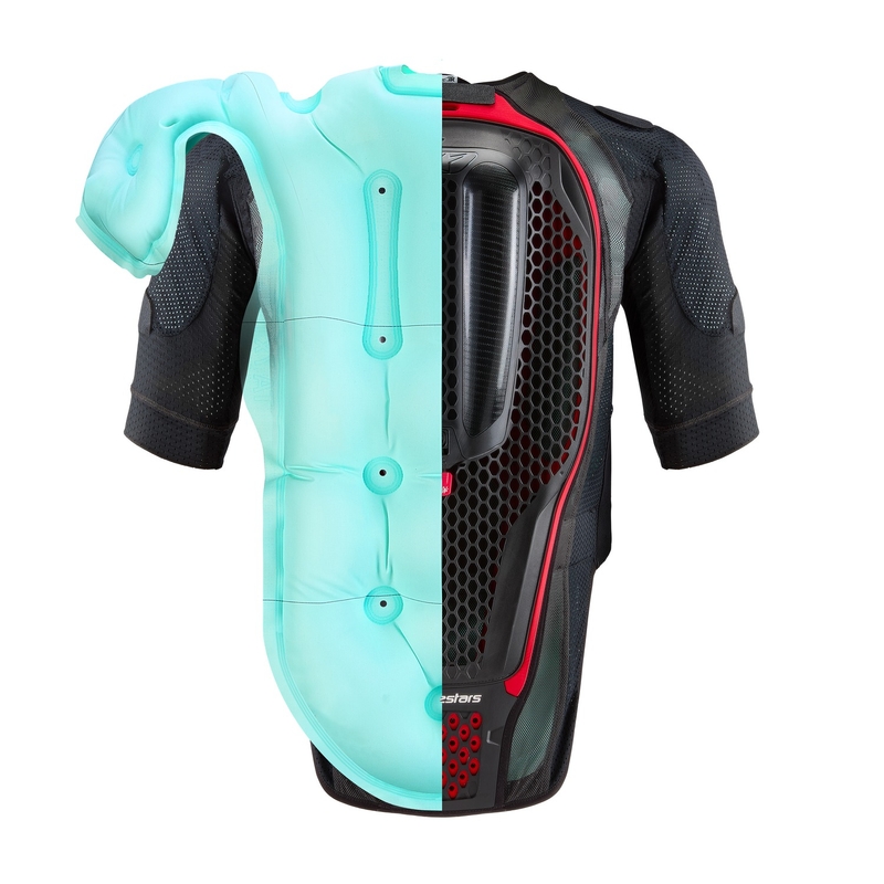 Oro pagalvių liemenė Alpinestars TECH-AIR®7X sistema juoda-raudona išpardavimas