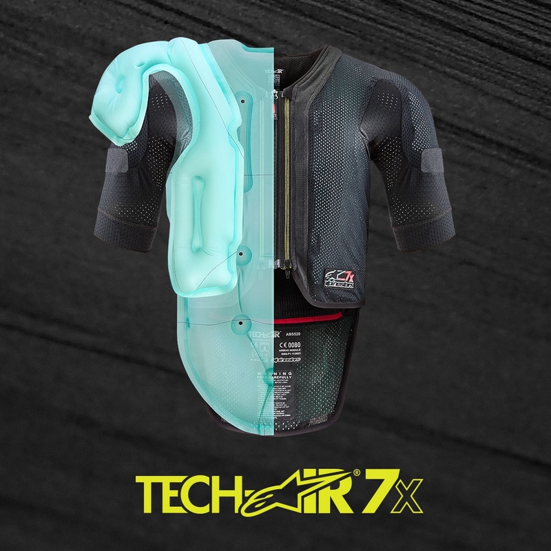 Oro pagalvių liemenė Alpinestars TECH-AIR®7X sistema juoda-raudona išpardavimas
