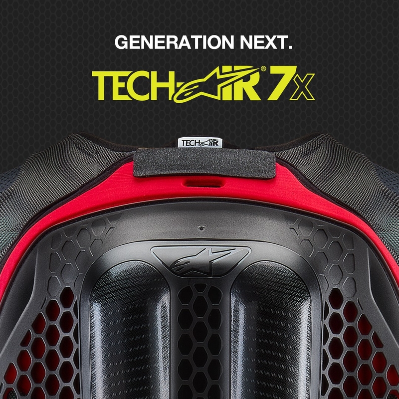 Oro pagalvių liemenė Alpinestars TECH-AIR®7X sistema juoda-raudona išpardavimas
