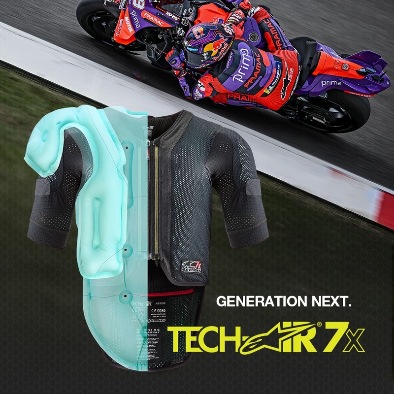 Oro pagalvių liemenė Alpinestars TECH-AIR®7X sistema juoda-raudona išpardavimas