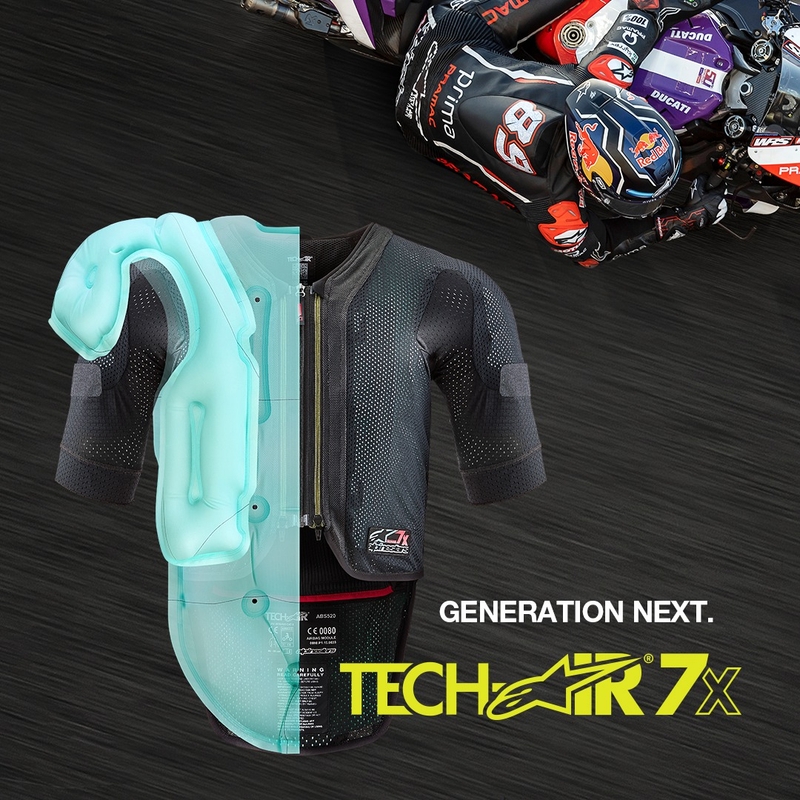 Oro pagalvių liemenė Alpinestars TECH-AIR®7X sistema juoda-raudona išpardavimas