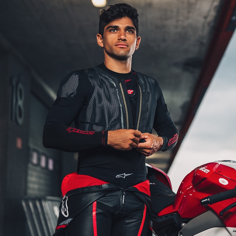 Oro pagalvių liemenė Alpinestars TECH-AIR®7X sistema juoda-raudona išpardavimas