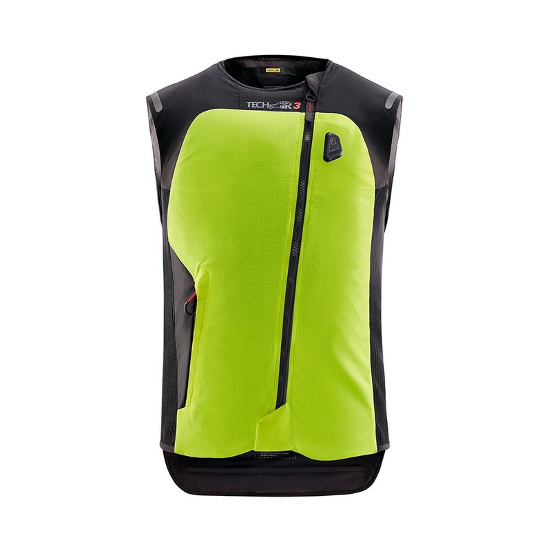 "Alpinestars TECH-AIR®3" sistemos fluo geltonai juoda liemenė su oro pagalvėmis