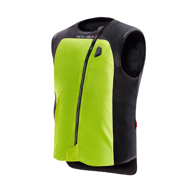 "Alpinestars TECH-AIR®3" sistemos fluo geltonai juoda liemenė su oro pagalvėmis